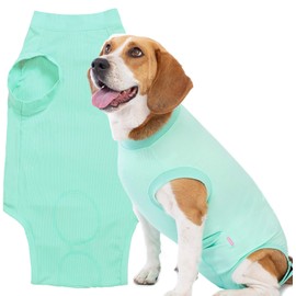 Wabdhaly Dog Surgery Recovery Suit for Female Spay Male Neuter,Puppy Surgical Recovery Zip Up Suit,Anti-Licking Bodysuit for Abdominal Wounds,Cone Alternative Recovery Blank Suit for Dogs