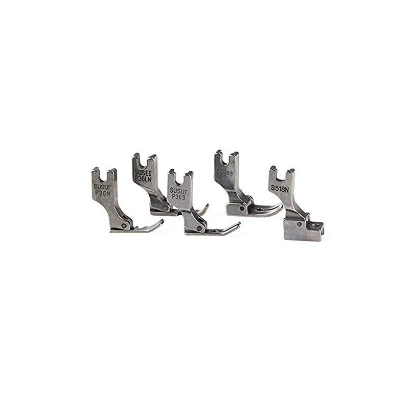 YEQIN 5Pcs Industrial Sewing Machine Presser Feet for Juki S518N