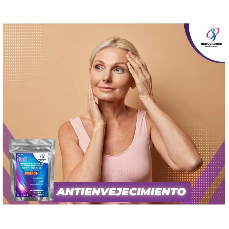 Péptidos Bioactivos Colágeno Hidrolizado Mujer Años 800 Gramos Fórmula Alemana