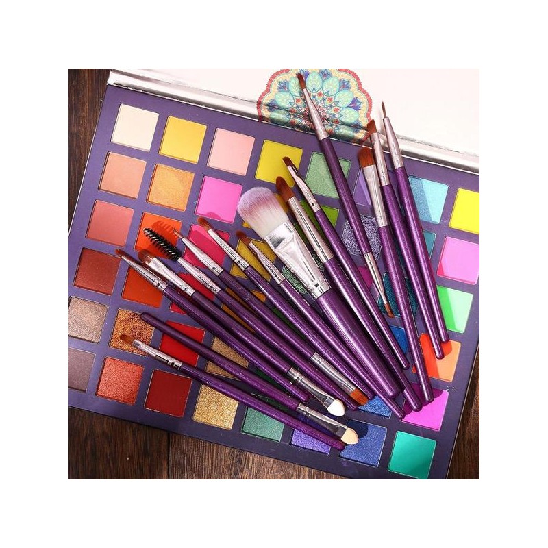 UCANBE 이국적 컬러 섀도 팔레트 브러시 15종 UCANBE Exotic Color