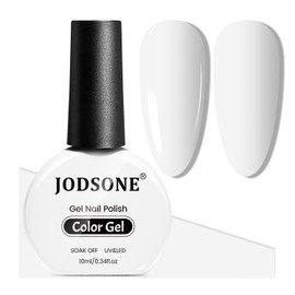 JODSONE 10ml Gel Nail Polish White Gel Polish White Gel Nail Polish White Nail Polish Soak Off Led Gel Polish Nail Art Manicure Salon Diy at Home | JODSONE