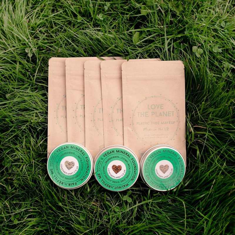 Love the Planet Vegan Mineral Foundation Shade Honey in Refill