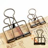 Pack of 10 Metal Skeleton Binder Clip Metal Wire Foldback