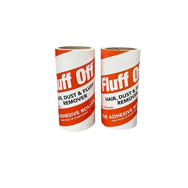 Fluff Off Lint Roller Refills,10 Rolls x 60 sheeets -TOTAL