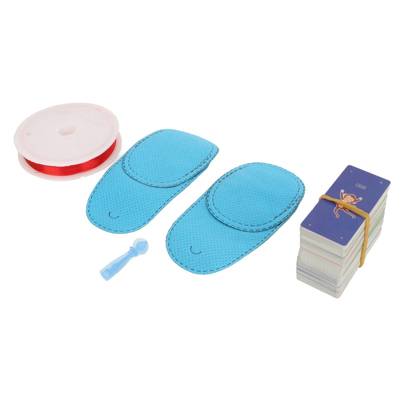 50pcs Amblyopia Training Card Waterproof 0.7mm Hole 4 Holes Strabismus
