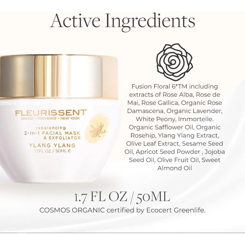 Elixir De Armonía Fleurissent - Mascarilla Facial Y
