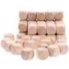 Hyxodjy Pack of 50 Wooden Dice Blank Dice Game Cube