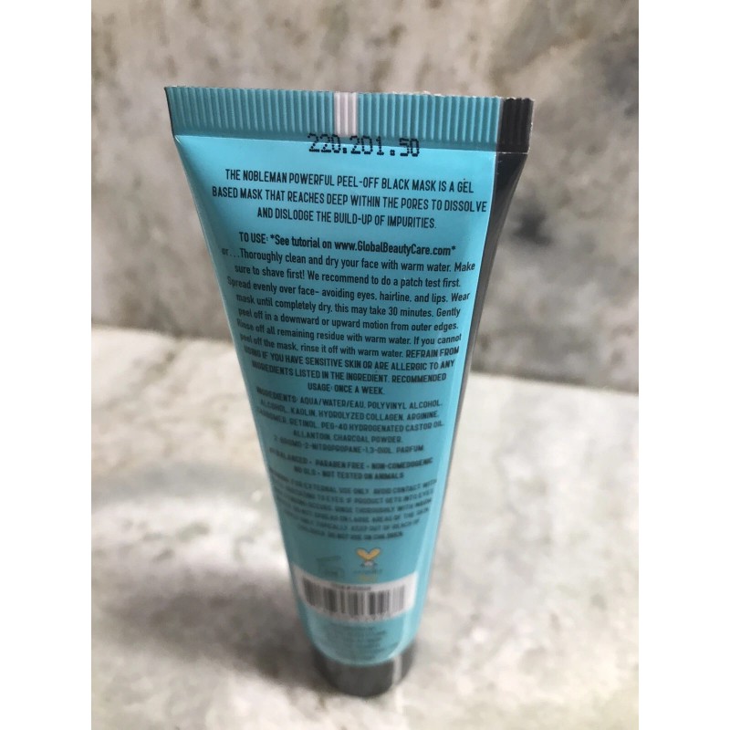 The Nobleman Charcoal Infused Peel Off Black Mask 2oz/60ml-Power