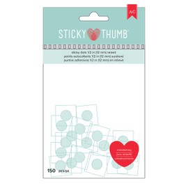 American Crafts - Puntos Adhesivos para Pulgar (150 Unidades, 1,27 cm)