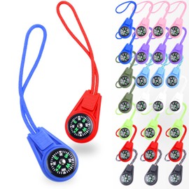 CooBigo 25 Pack Compass for Kids Bulk,Childrens Mini Compasses for Classroom,Boy Scout Compass Party Favor Pocket,Hiking and Survival