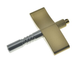 KAISH Gold Universal Drum Tuning Key Wrench Drum Tuner Key with Steel Rod for Acoustic/Electronic Drums 〝T〞Style