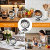 2 Pcs Stainless Steel Sugar Bowl with Roll Top, Stainless