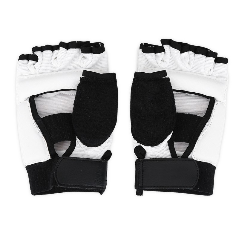 Adult/Kids Taekwondo Sparring Half Finger Hand Protector Cover Boxing Gloves