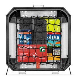 TrunkExpert TrunkExpert Kofferraumnetz kompatibel mit Kappa K-Venture/K'Force - Topcase Motorrad - Netz C Motorradkoffer C Zentraler Koffer - Gep?cknetz C Kofferraum Netztasche C Schwarz - 48 l