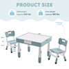 DOREROOM 4 in 1 Kids Table and 2 Chairs Set