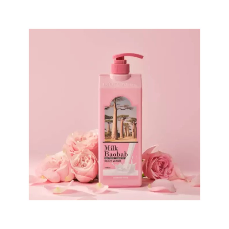 Milkbowbab 밀크바오밥 샴푸 트리트먼트 바디워시 다마스크로즈 Milk Bao Bao Shampoo
