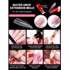 EBANKU 120 PCS Clear Full Cover Dual Nail Forms System