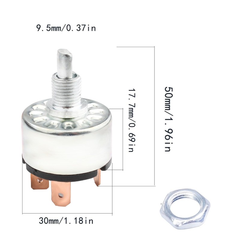 RUNCCI-YUN 4-Position 3-Speed Fan Selector Rotary Switch Governor 12A 250V/16A