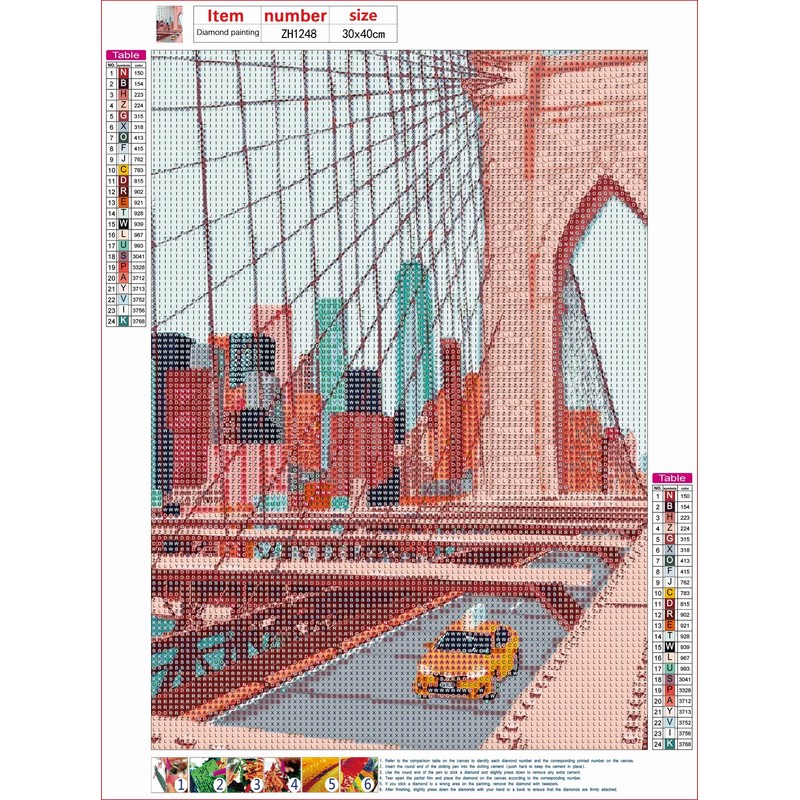 LIULIMI Diamond Painting Kits, DIY 5D World Landscape Diamond Painting