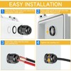 200 Pcs 1/2" NPT Black Nylon Cable Gland, Waterproof IP68