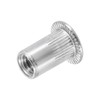 sourcing map M4 304 Stainless Steel Rivet Nuts Flat Head
