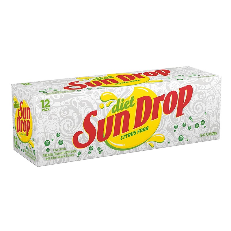 Diet Sun Drop Citrus Soda Soft Drink Cans - 3