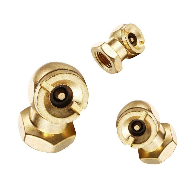 4-Pack Dual Head Air Chuck Set, 2 Way Connection Air