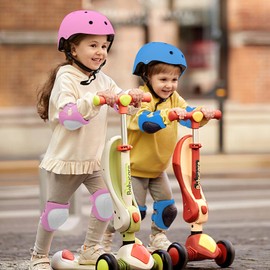 Lyefancy Kids Bike Helmet, Toddler Helmet for 2-13 Years Old Boys Girls, Children Helmet Adjustable Kids Helmet for Cycling, Biking, Scooter, Skating(Blue, S)