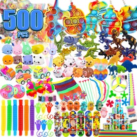 500 PCS Premium Party Favors for Kids,Assortment Toys for 3-10 ages Kids,Goodie Bag Stuffers,Classroom Prizes,Treasure Box Fillers,Birthday Gift Toys,Pinata Stuffers,Carnival Prizes for Boys Girls.