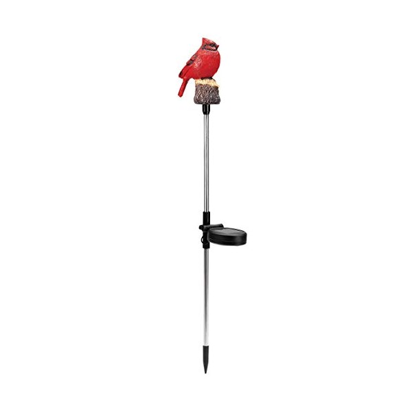 Fox Valley Traders Red Solar Cardinal Yard Stake