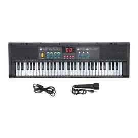 61 keys piano keyboard, 61 Keys Key Keyboard Piano for Beginner Electric Piano Keyboard, Digital Multifunctional with Microphone Mq6186, 61 Key Piano Keyboard Electrical Keyboard Portable Keyboard