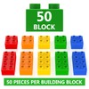 WYSWYG Large Classic Building Blocks Set, 50 Pieces Bricks in