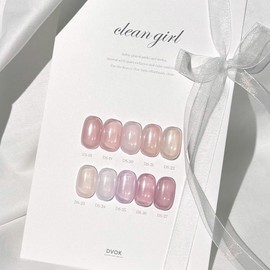 Divok Clean Girl Syrup Gel Nail 10 Piece Set, 1 Piece / 디보크 클린걸 시럽젤네일 10종 세트, 1개