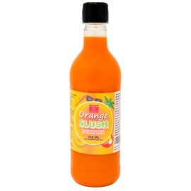 Orange Slush Concentrate 500 ml, Mixing Ratio 1:5 | Slush Ice | Crush Ice | Water Ice | Granita | No Artificial Dyes | for Slushie Maker