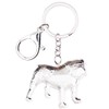 WEVENI - Llavero de aleación esmaltada para perro, bull terrier,