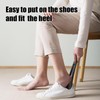 Wuyituart 2 Pcs Plastic Shoe Horns 9.8 Inch Portable Long