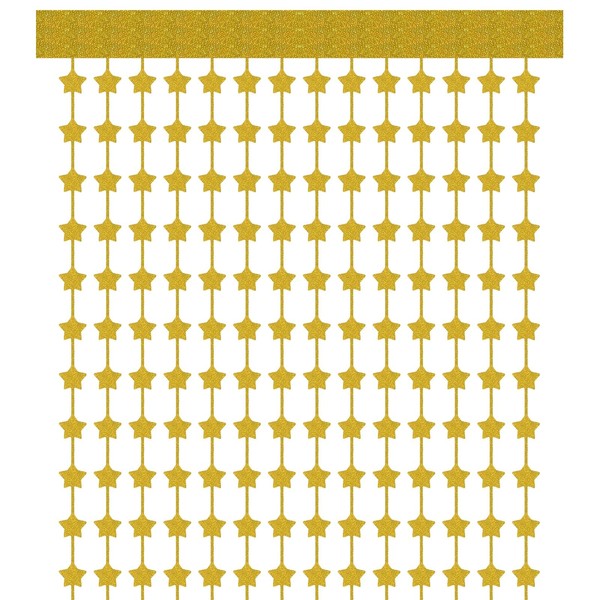 PATIKIL 2 Pack Party Backdrop Decoration, 1mx2m Star Tinsel Streamer