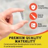 Heavy Duty 100PCS Zinc Self-Drilling Drywall Anchors, 50 Heavy Duty