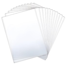 12 Pcs 8 1/2" x 11" Rigid Print Protectors Clear Rigid Toploaders Clear Sheet Protectors Plastic Paper Protector Sheets Hard Plastic Document Photo Plastic Sleeves Holder Birth Certificate Protector