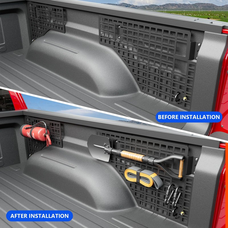 SZYANG 5.7FT Side Bed Molle Panel Compatible with 19-24 RAM