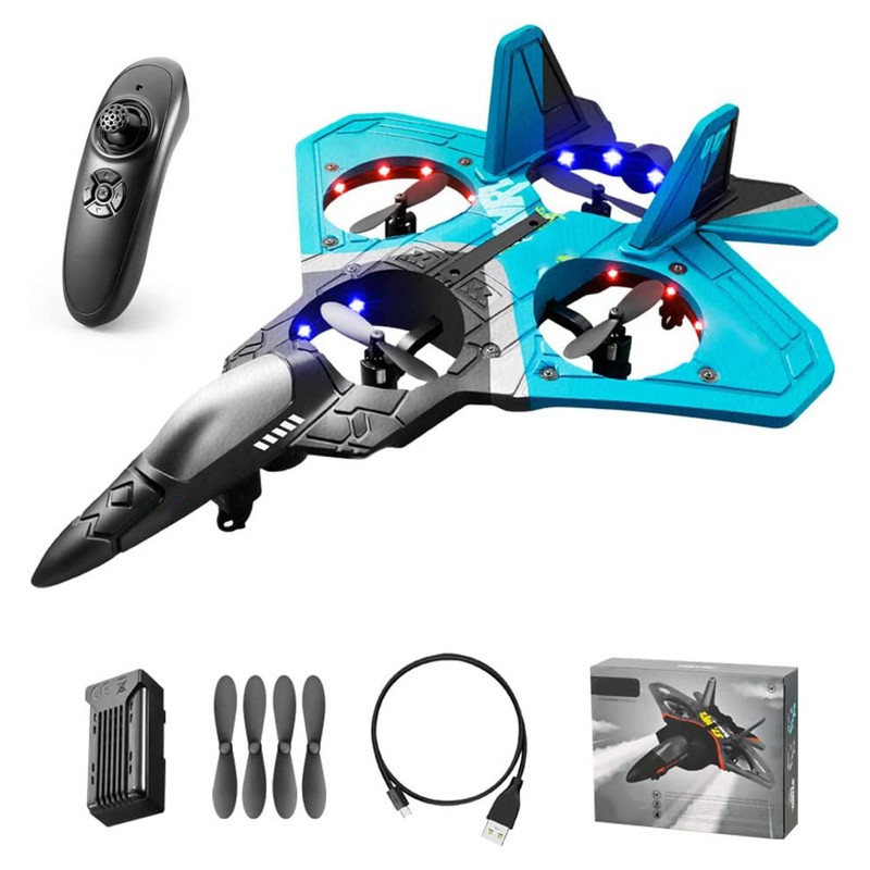 Remote Control Airplane RC Fighter Quadcopter with 360° Flip Function