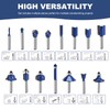 Yueqing Zhongji 1/4 Inch Router Bits Set 15 Tungsten Carbide