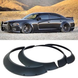 KEEPDSGN For Dodge Charger SRT 4PCS Fender Flares Wide Body Kit Wheel Arches Protector