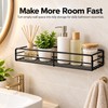 Metal Shower Shelf for Bathroom Storage – Wall-Mounted Single-Tier Organizer