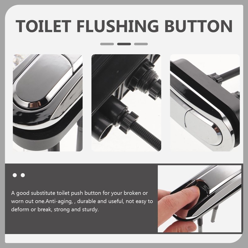 DOITOOL Dual Flush Valve Replacement Button 11x4 cm Toilet Tank