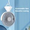 Mini Desk Fan with Hook USB Rechargeable 3 Speeds Wind
