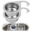 2pcs Swan Sink Strainer Basket, Premium Stainless Steel Hanging Kitchen