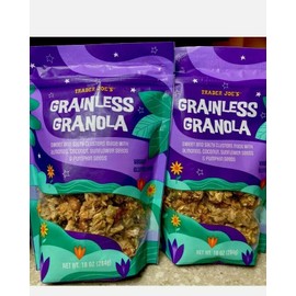 Trader Joe's 2 PACK Trader Joe’s Grainless Granola 10 oz Each Bag Vegan & Gluten Free NEW