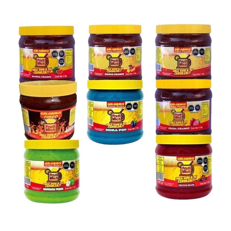 Fruti Mich 4 Pack Escarchado Para Michelada Sabores 1.1kg C/U