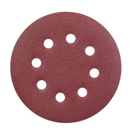 YoiYee 180 Grit Sanding Discs Pads, 8 Holes, 125mm/5-inch Hook and Loop Quick Change Sandpaper Sheet for Random Orbital Sander, 20 Pack